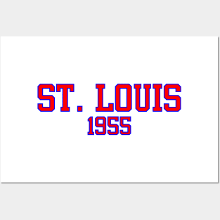 St. Louis 1955 (white variant) Posters and Art